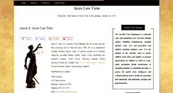 Desktop Screenshot of aayerslawfirm.com